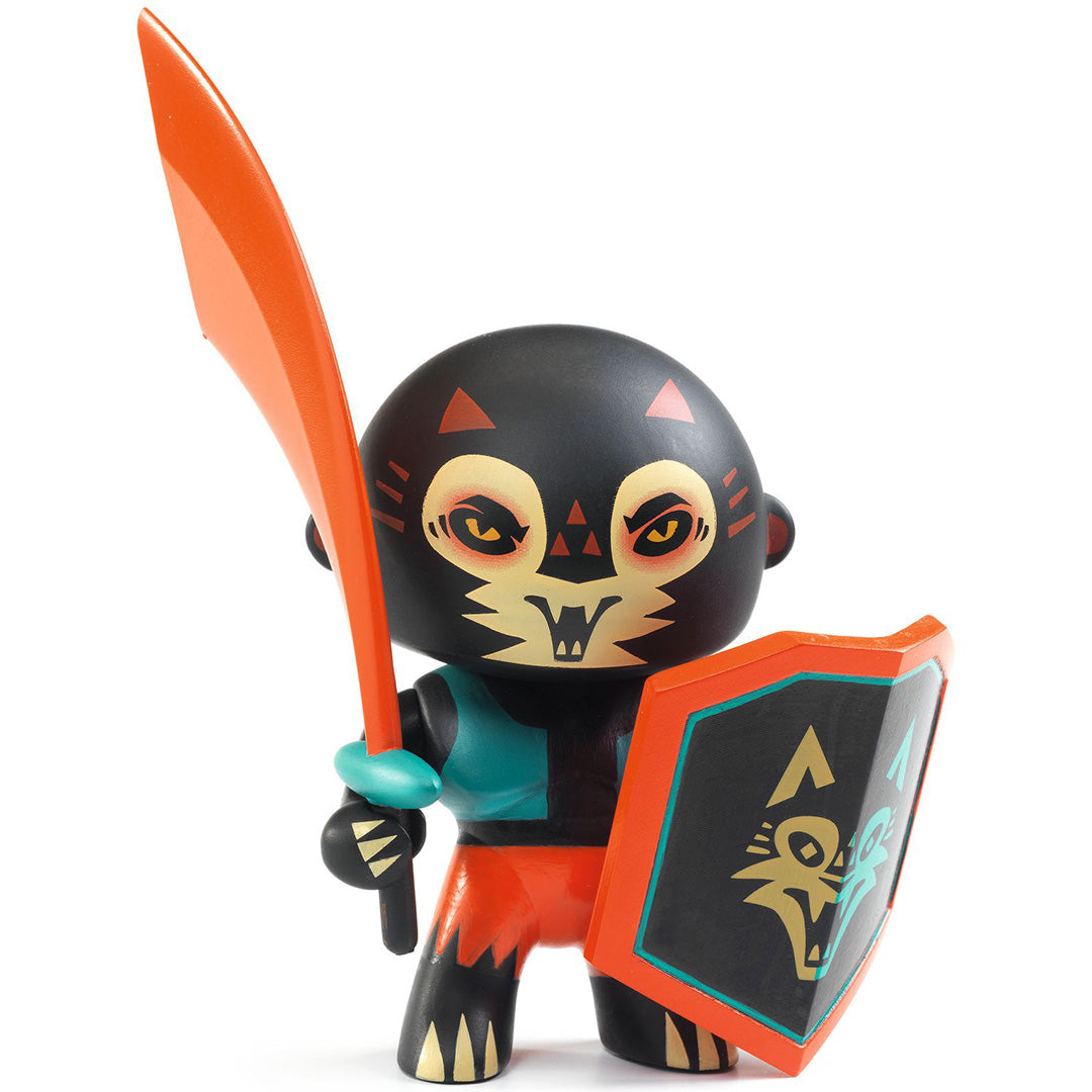 djeco arty toys vloerpuzzel puzzl'up voras furious - 18-delig
