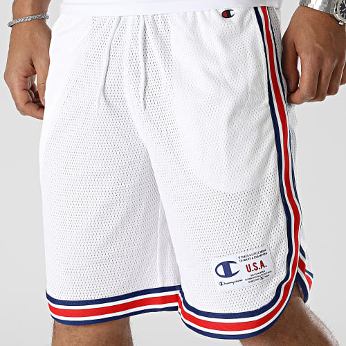 Short Jogging A Bandes 218770 Blanc