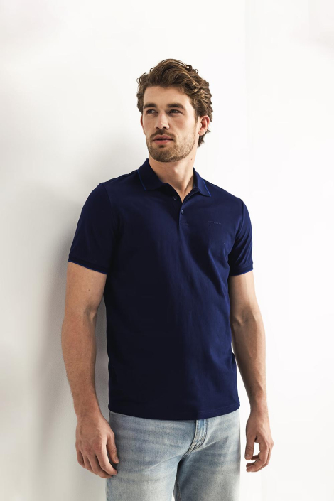 State of Art blauwe heren polo