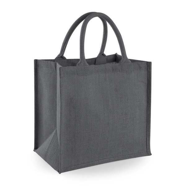 Westford mill WM413 - Sac Cabas Midi en Jute avec Poignées en Coton