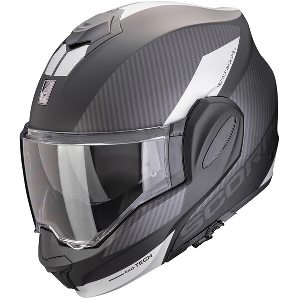Scorpion - Casque Exo-Tech Evo Team Noir Mat / Argent