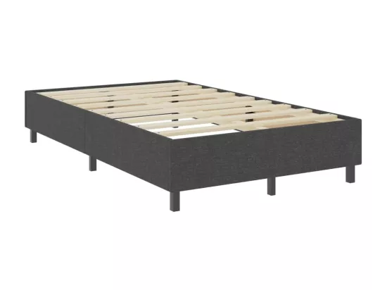 Sommier tapissier Gris foncé Tissu 120x200 cm
