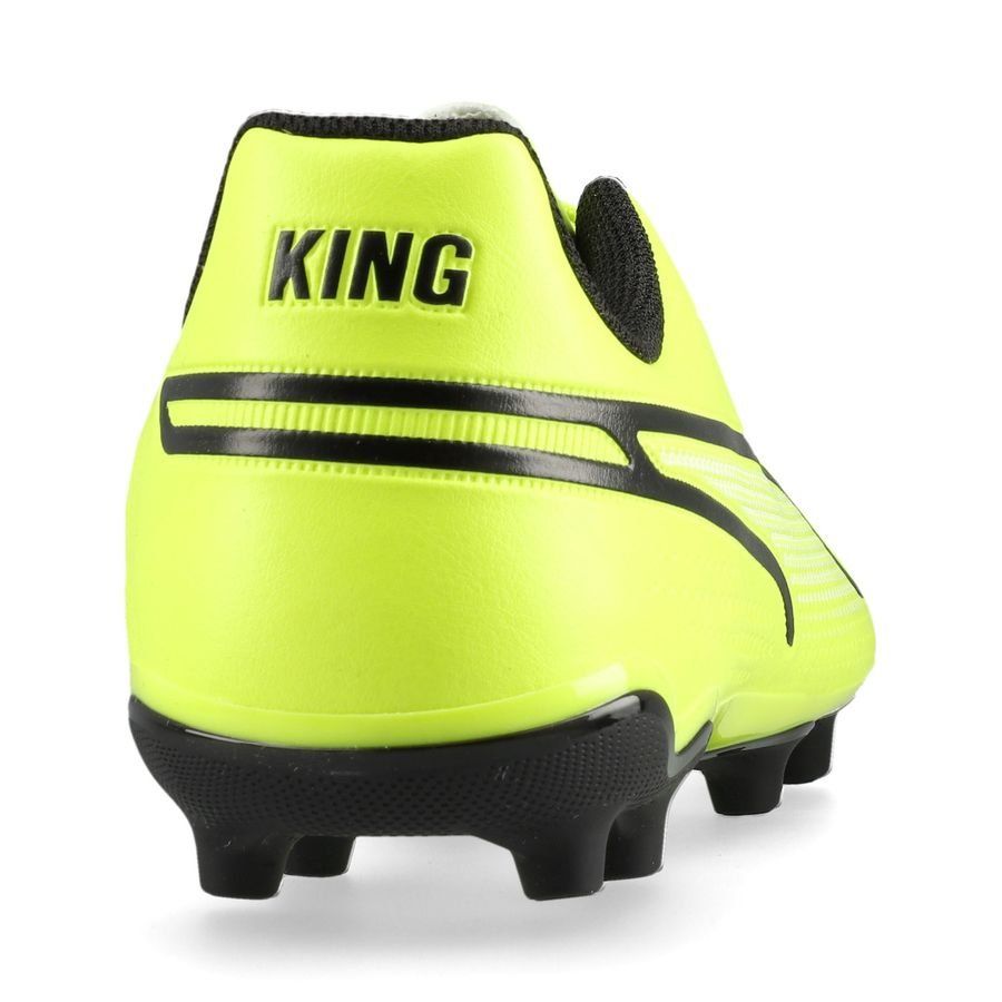 PUMA King Match FG/AG Phenomenal - Electric Lime/Noir/Poison Pink Enfant