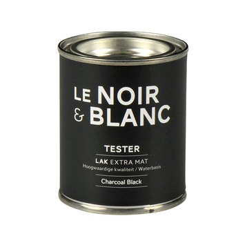 Le Noir & Blanc binnenlak extra mat charcoal black 100 ml