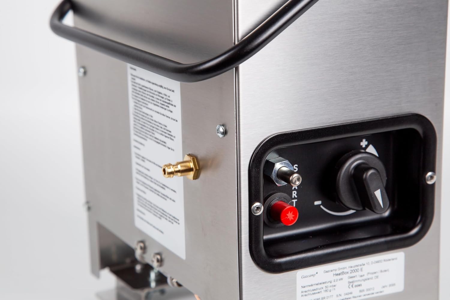 Heatbox 2000 edelstahl 50 mbar Zeltheizung Campingheizung Anglerheizung Jadgheizung