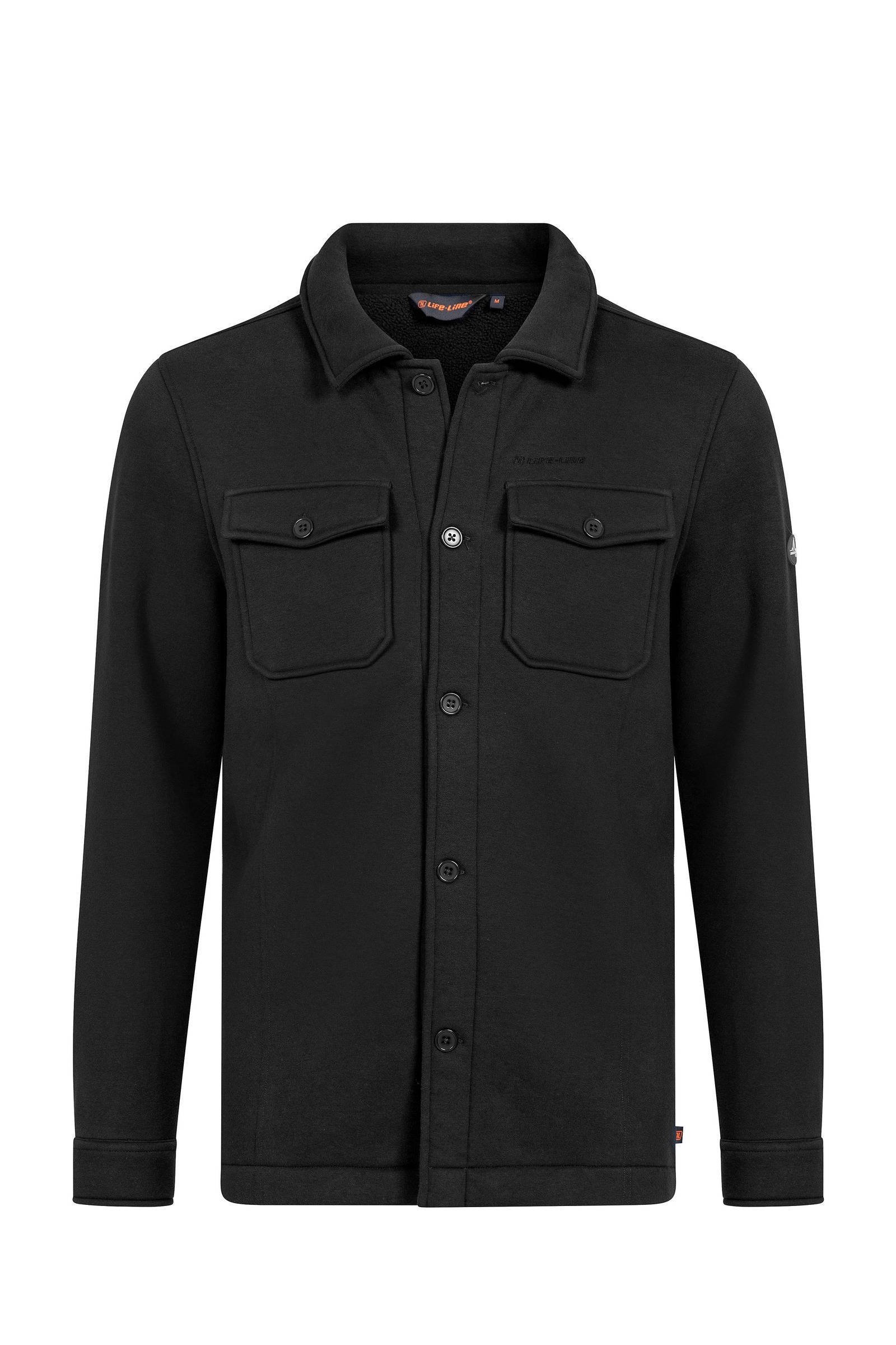 Life-Line fleece outdoor overhemd Ruka zwart
