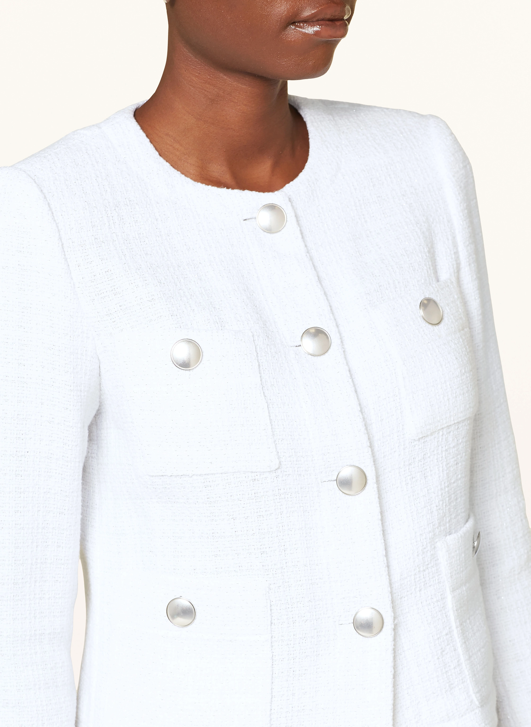 MARC AUREL Tweed-Jacke mit Glitzergarn