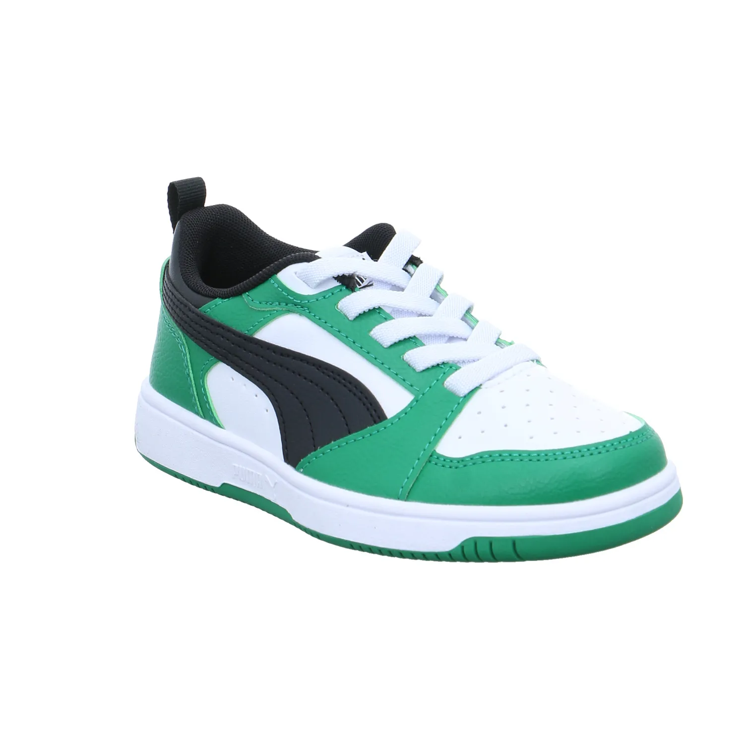 PUMA Kinder Sportschuh Weiss Lederimitat