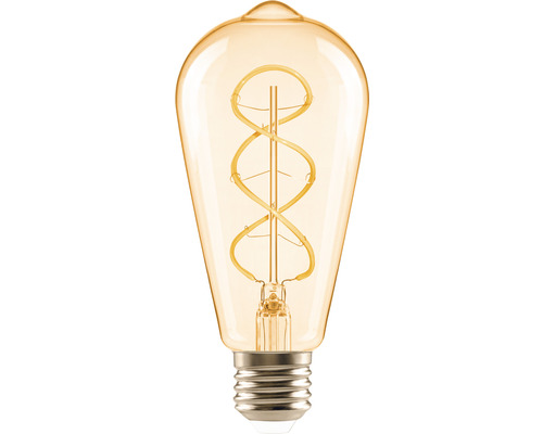 FLAIR LED Lamp ST64 amber spiraal E27/4W (28W) 300 lm 2200 K warm wit