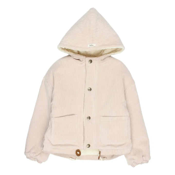 Búho Manteau Velours Côtelé Coton Bio Fourré | Sable