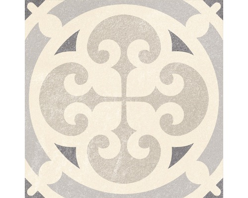 Porseleinen tegeldecoratie Cementine crème mix 15 x 15 x 0,9 cm diverse designs mat R10B
