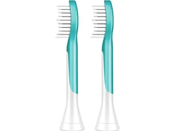 Philips Sonicare For Kids HX6042 - Ekstra tandbørstehoved - til tandbørste - akvamarin (pakke med 2)