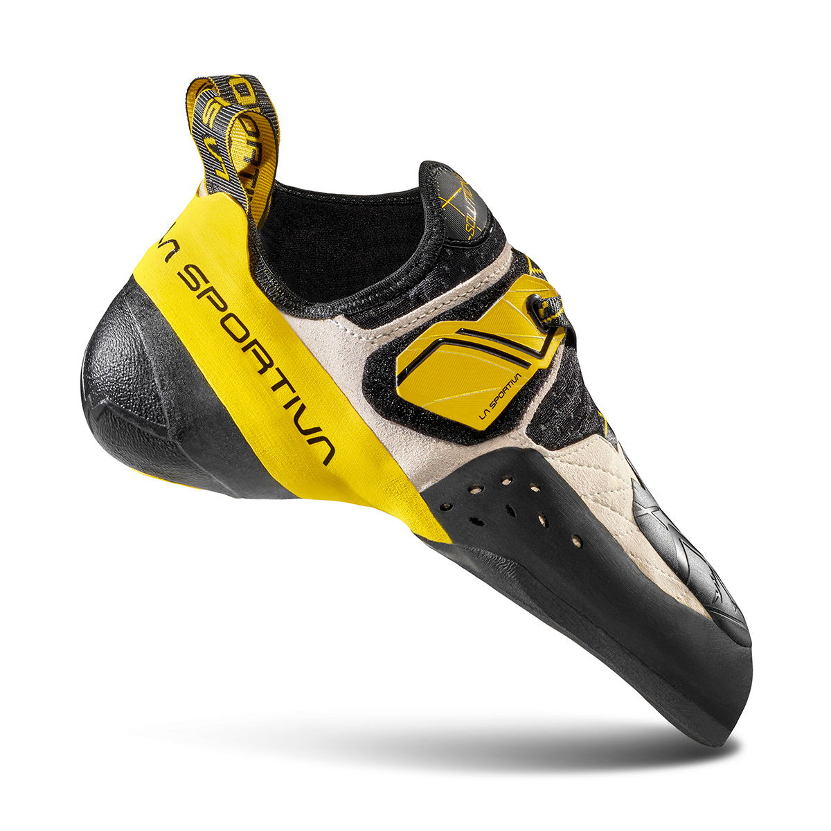 La Sportiva Solution klatresko, herre (White/Yellow) - Spejder Sport