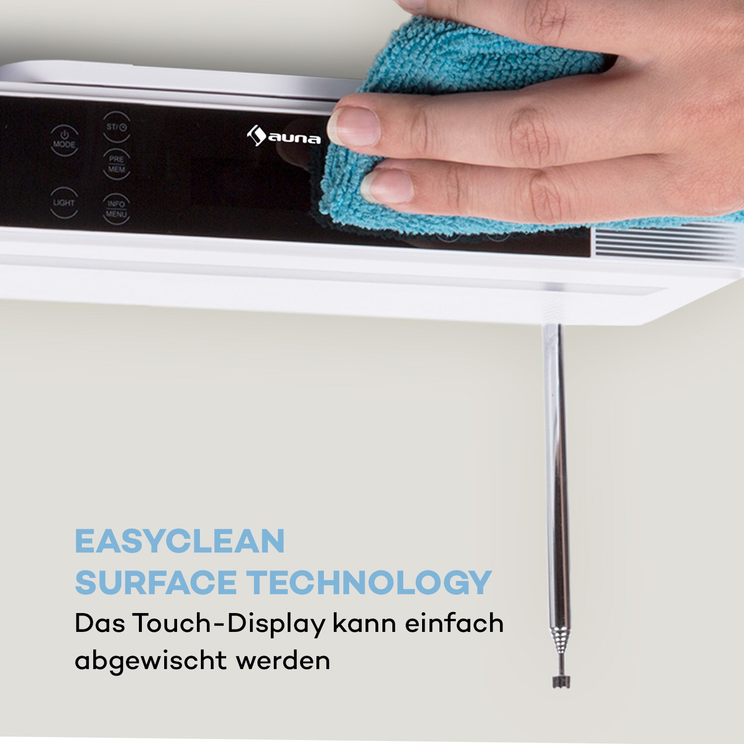 KR-140 Bluetooth Küchenradio DAB+/UKW Freisprechfunktion LED-Licht Weiß