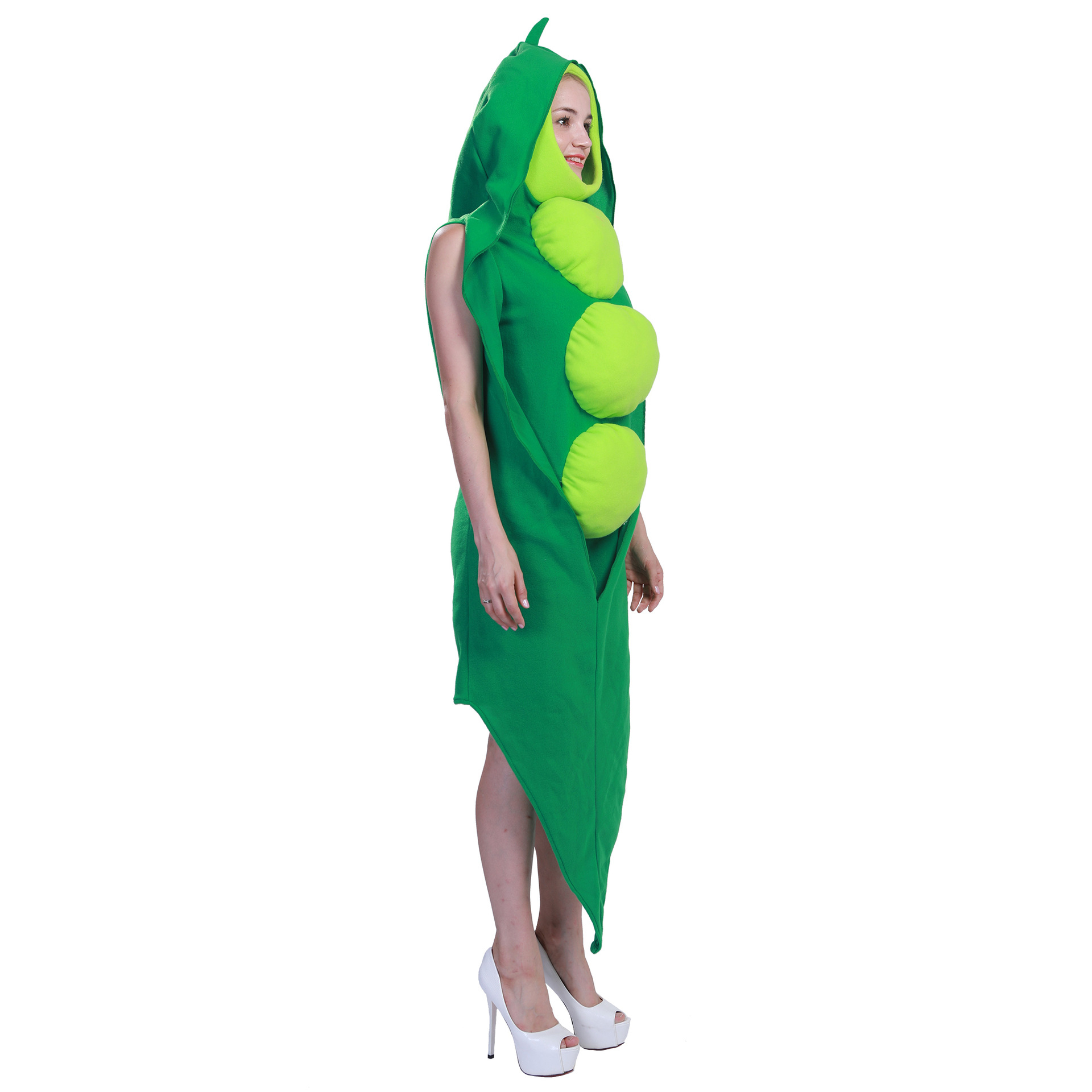 (160-170cm) Fasnachts Erwachsenen Kostüm Edamame Erbsen Verkleidung für Motto Partys / Halloween - Grün
