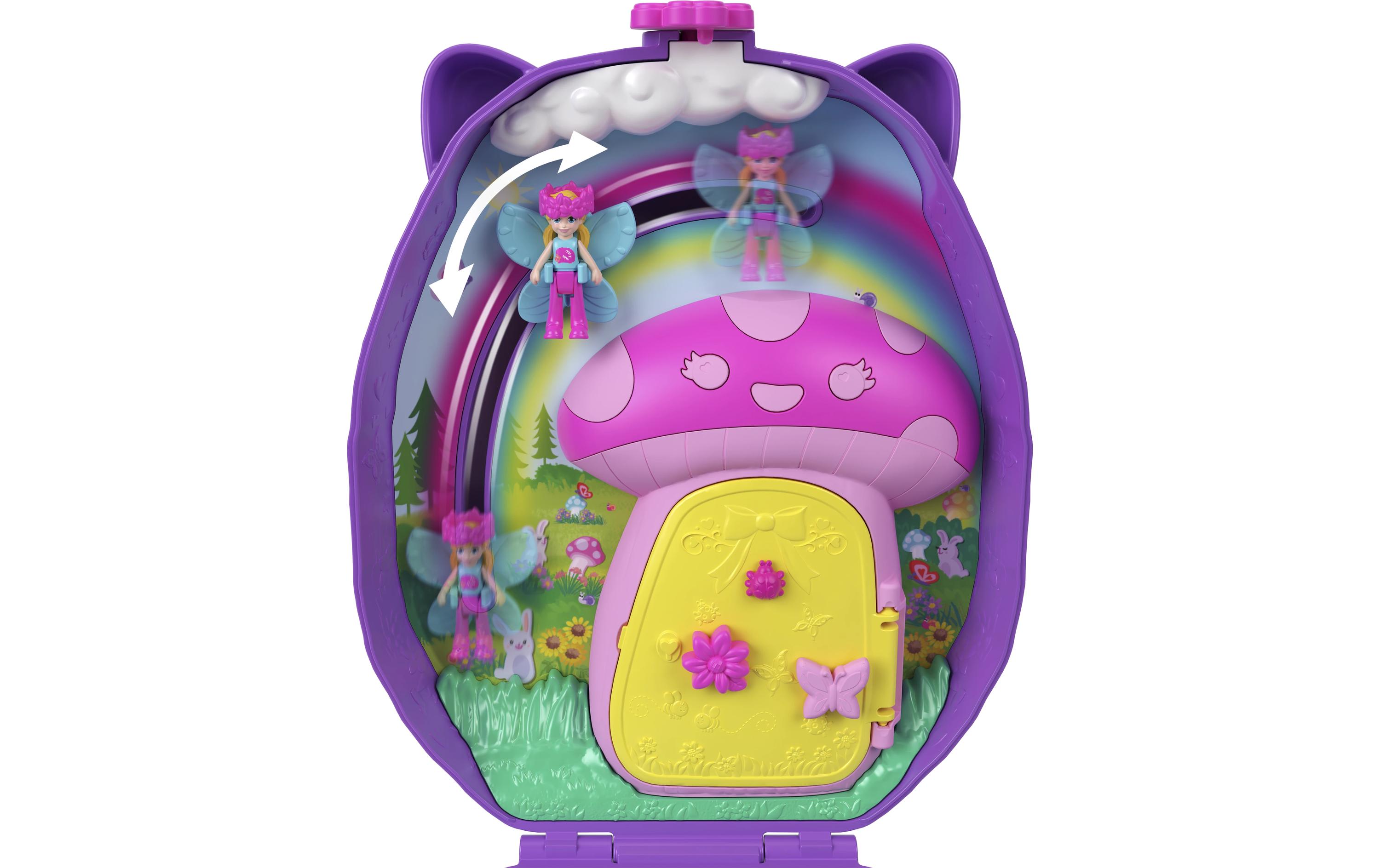 Spielset Igel-Mama & Baby SchatulleHandtaschen-Spielset mit 2 Puppen & 16 Accessoires inklusive Haustieren