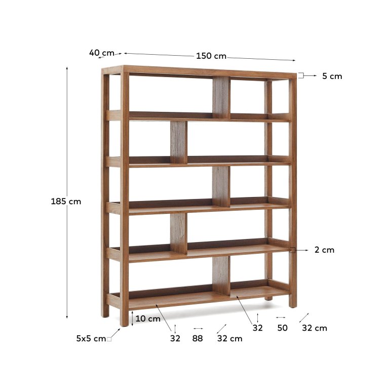Kave Home Sashi stellingkast 150x185