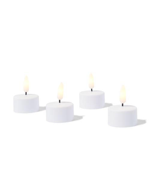 bougies chauffe-plat rechargeables - lot de 4