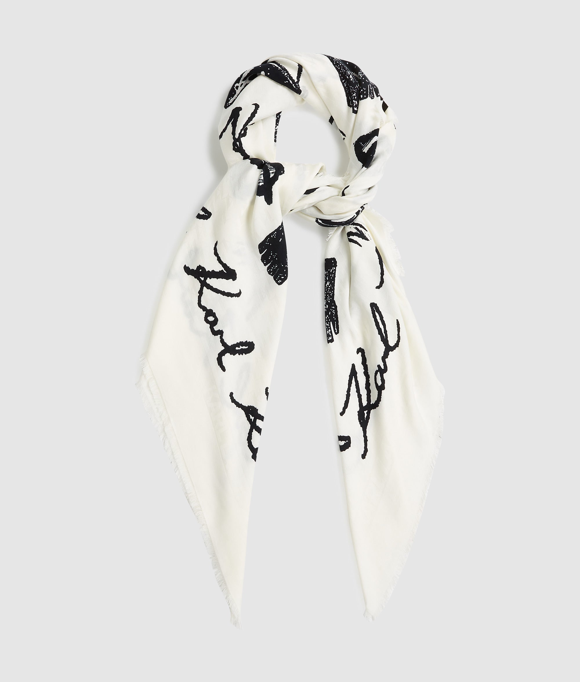 Sjaal met all-over K/Signature print