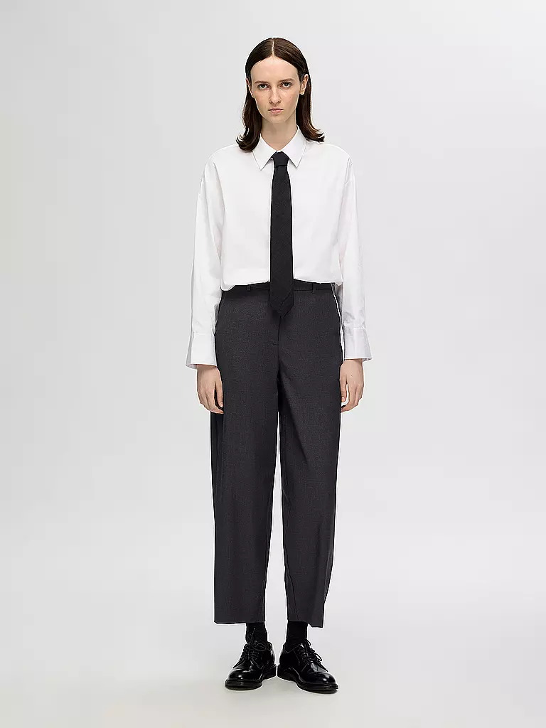 SELECTED FEMME Highwaist Hose SLFLUAH  grau