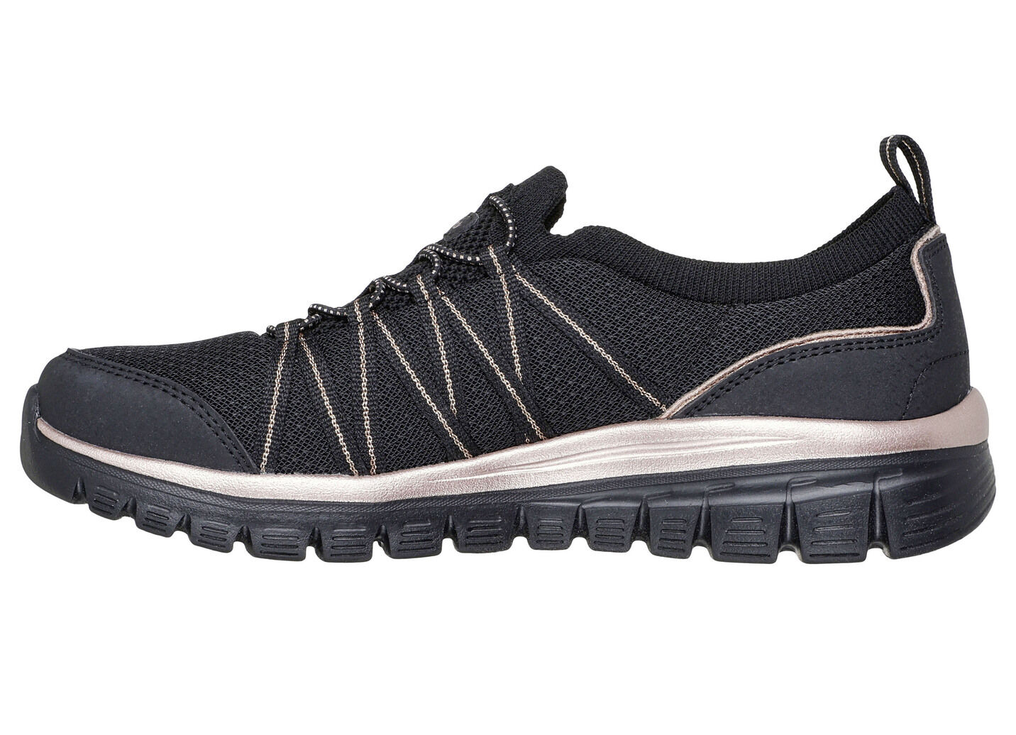 SKECHERS,  trendige Damen-Slipper, aus gestricktem Mesh-Material