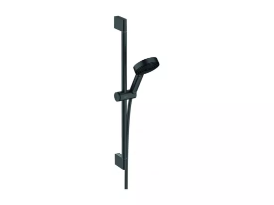 Set de douche 105 3jet Relaxation avec barre C 65 cm noir mat Hansgrohe Pulsify Select