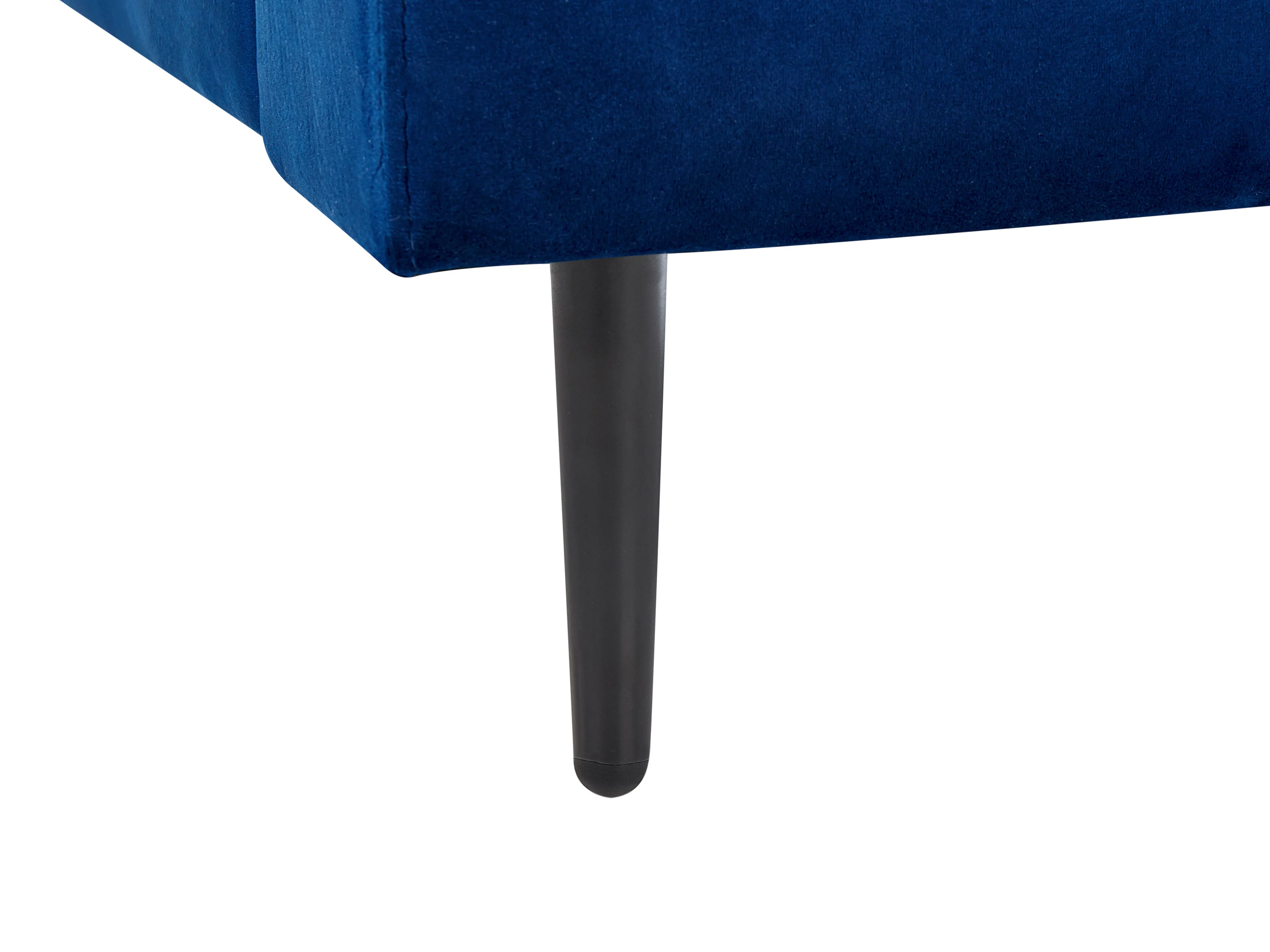 Chaise longue GUERET Fluweel Marineblauw