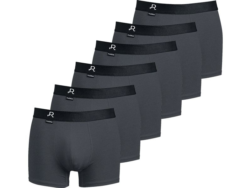 FLIZZER Unterhosen Trunk Der Macho 6er Pack Grau, XXL Herrenunterwäsche