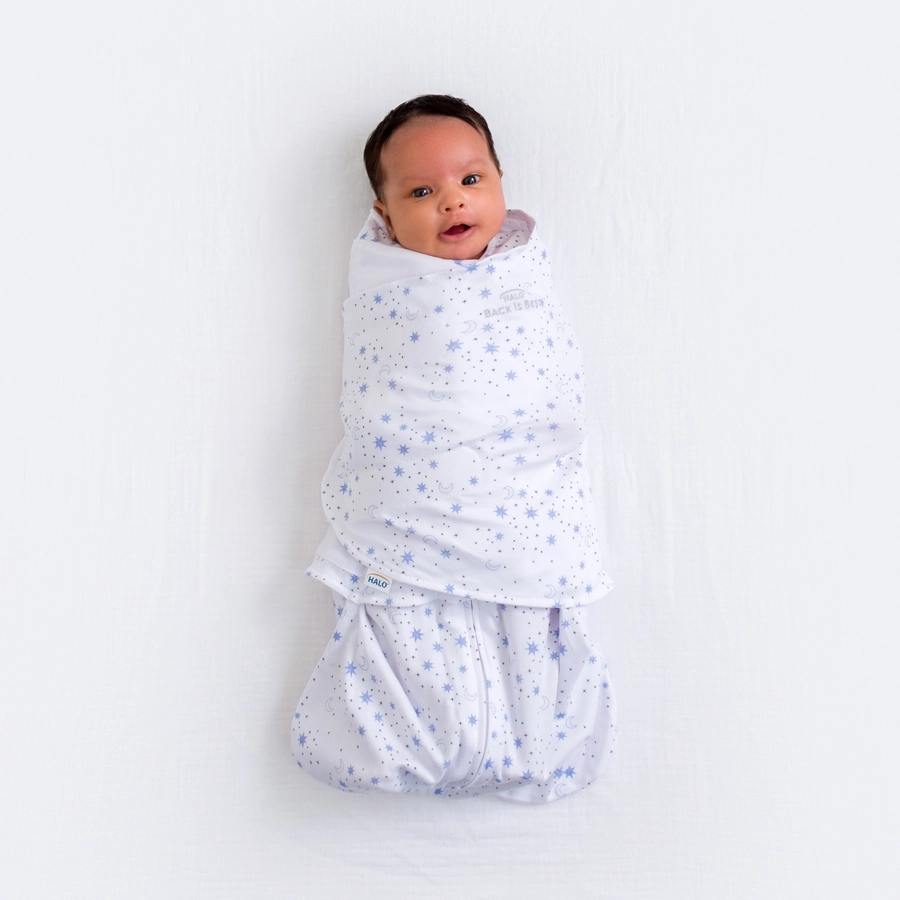 HALO® SleepSack® Wickelschlafsack Midnight Moons Blue