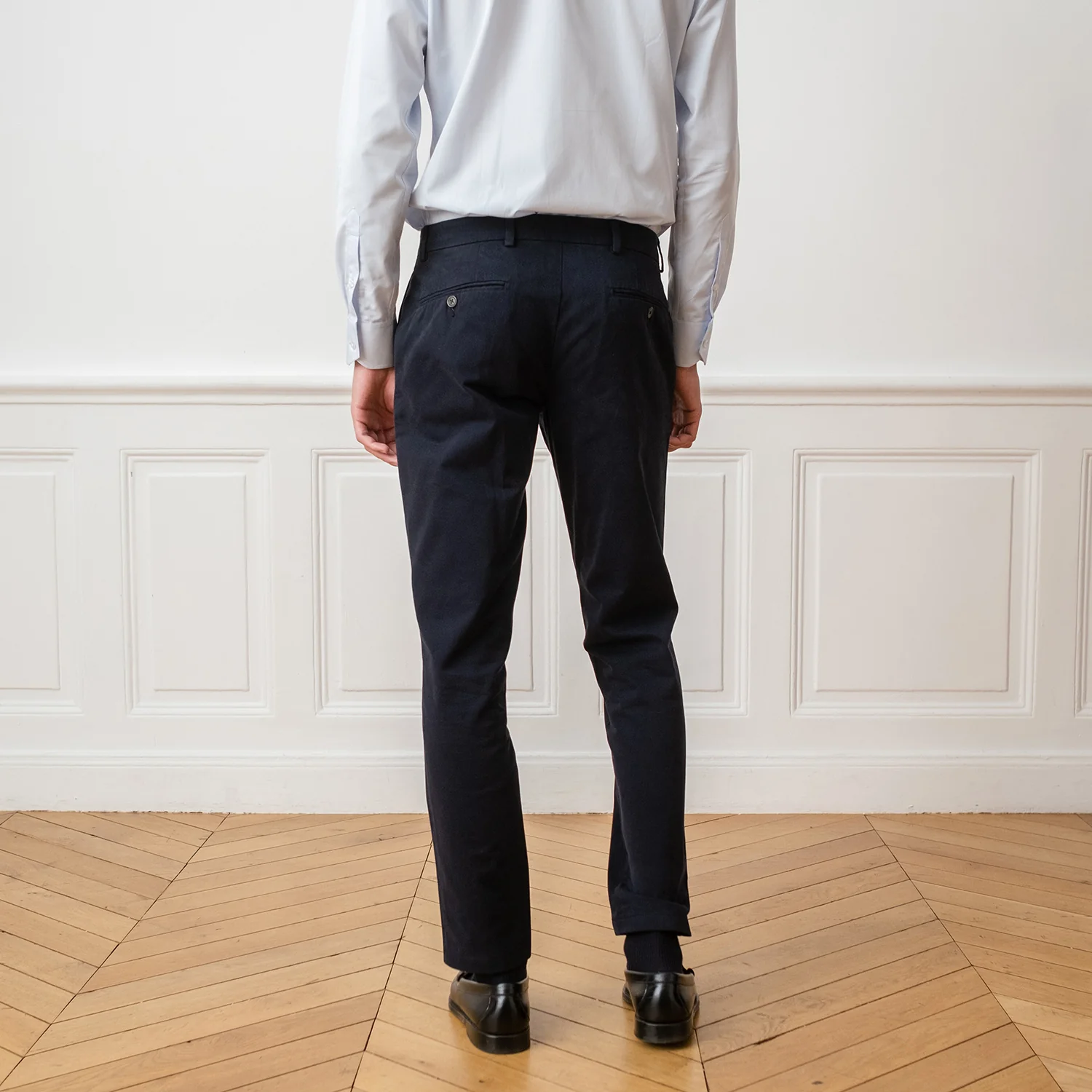 Navy chinos