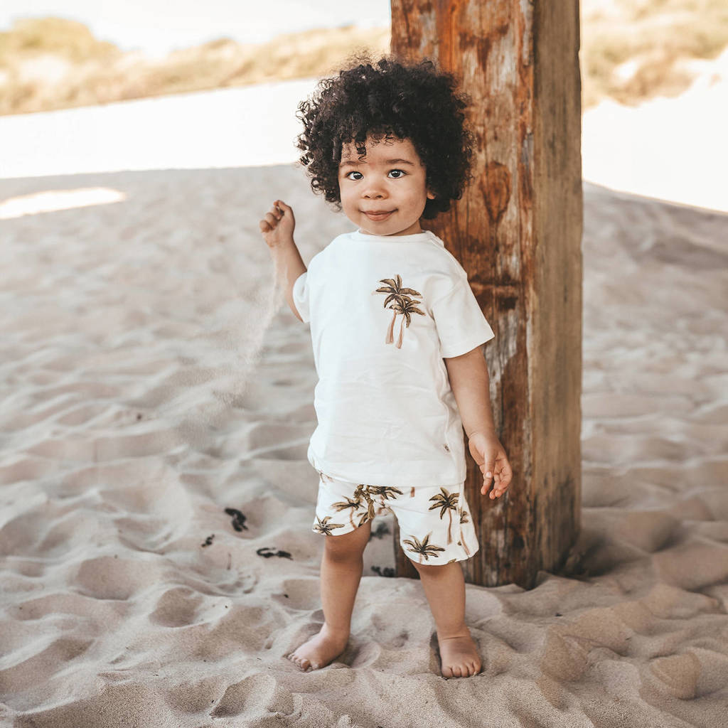 Your Wishes T-shirt Ezra met backprint offwhite/groen