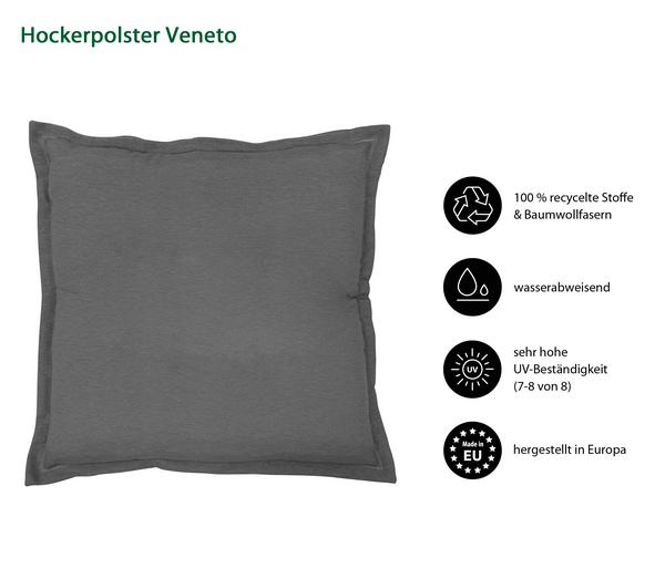 Dehner Hockerkissen Veneto, ca. B50/H6/T50 cm