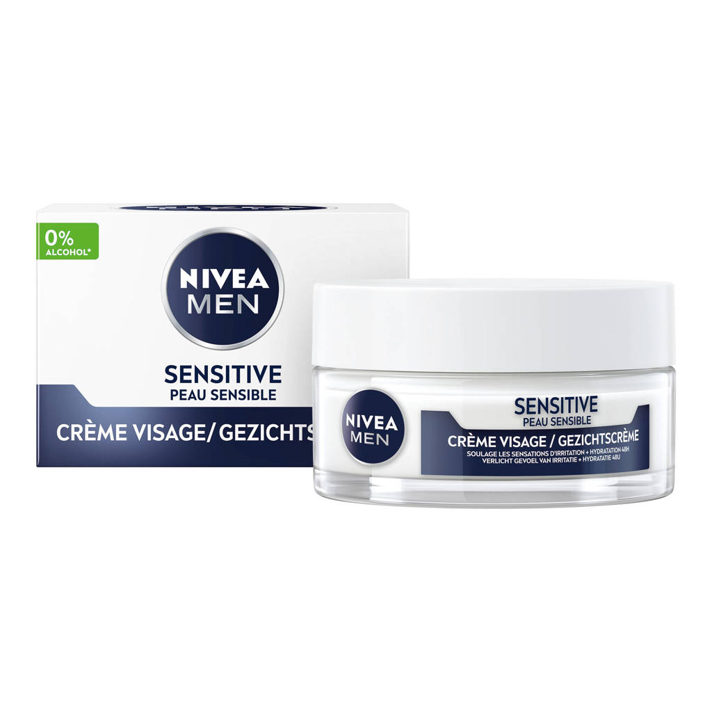 Zachte Zorg NIVEA MEN Sensitive GezichtscrèmeSensitive gezichtscreme - 50 ml