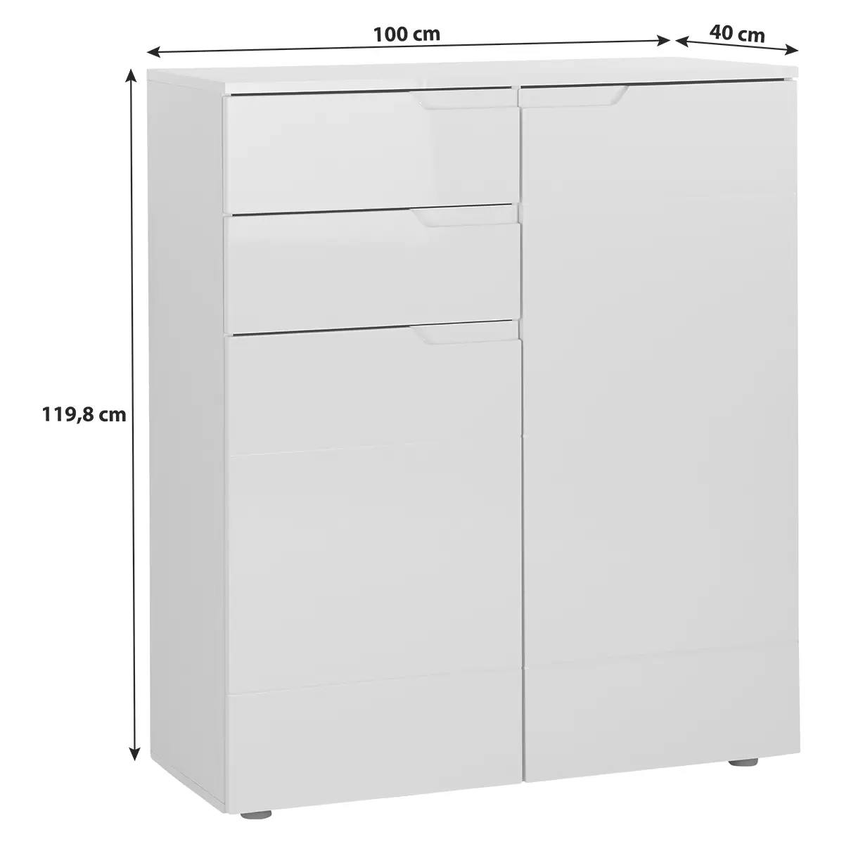 Kommode Hilton weiss