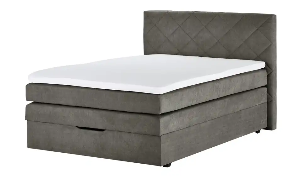 Boxspringbett Atika 140 cm Steingrau