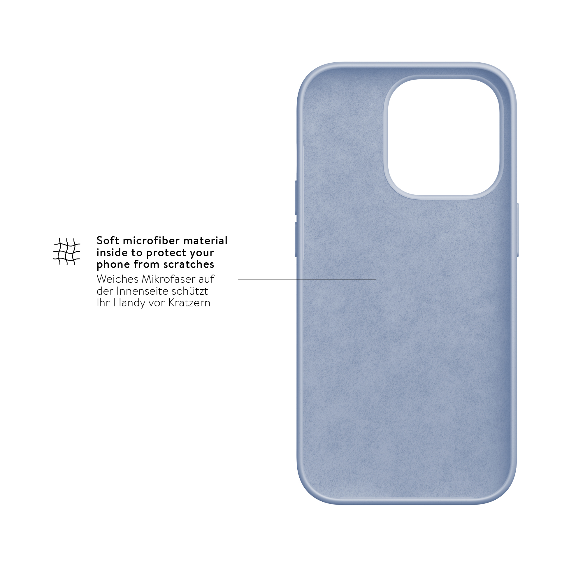 iPhone 14 Urban Case Silikon Cover Hülle (1501FIT65) - Light Blue