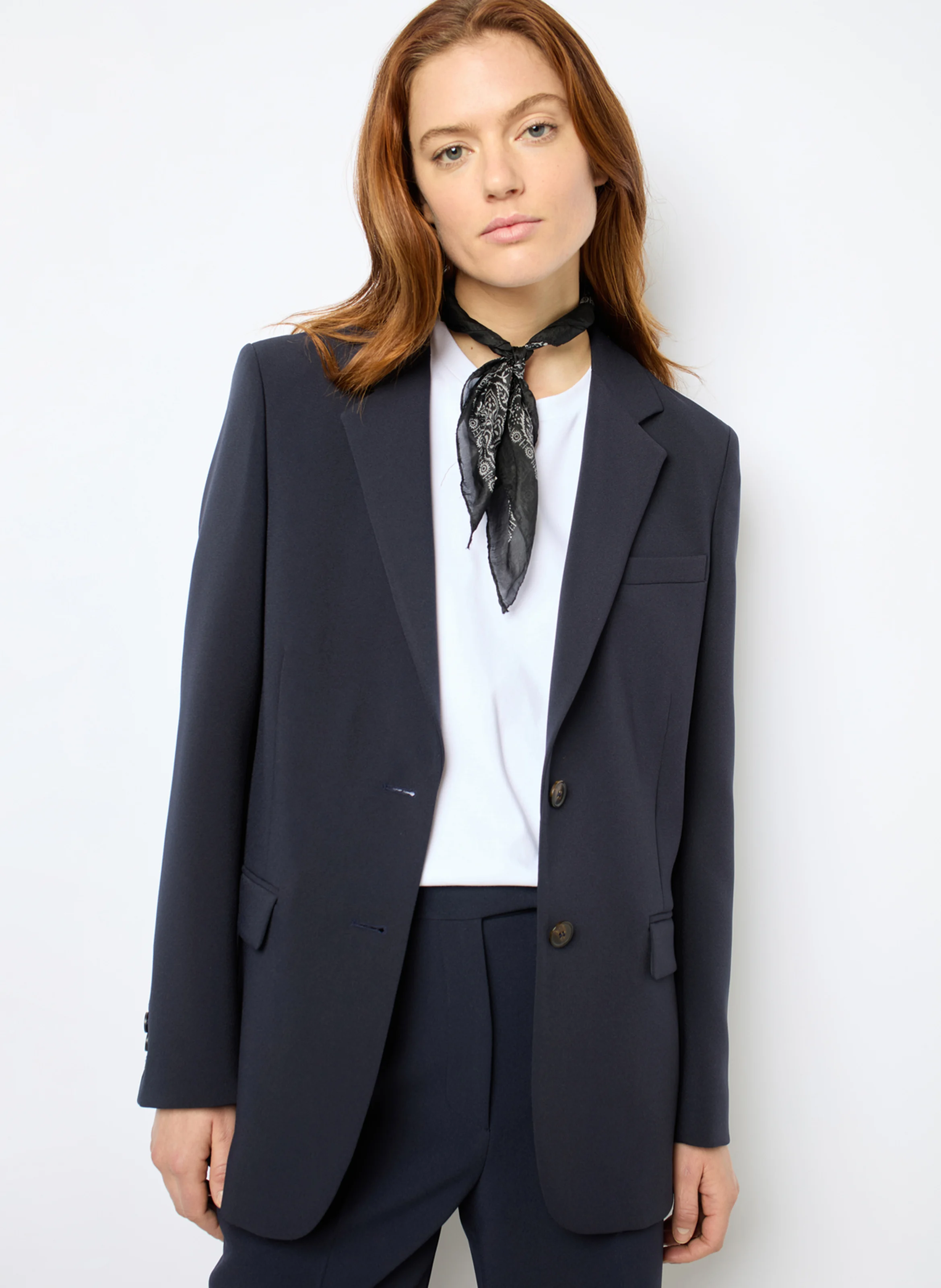 MALAK - Veste de tailleur droite | Bleu