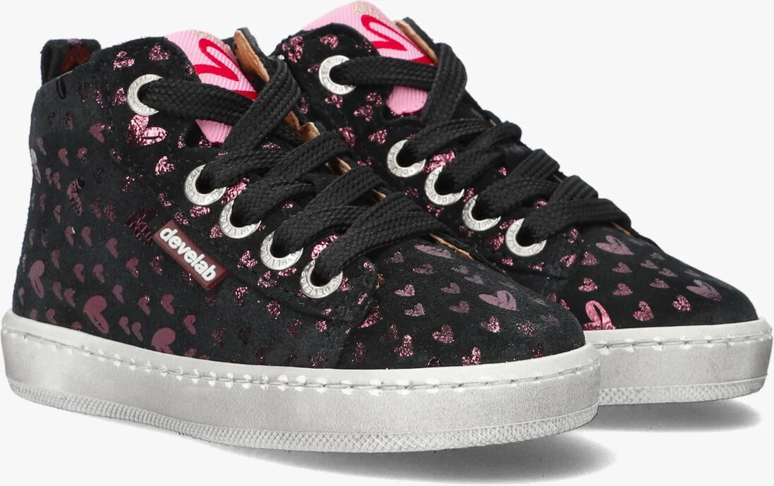 DEVELAB zwarte develab hoge sneaker 41426