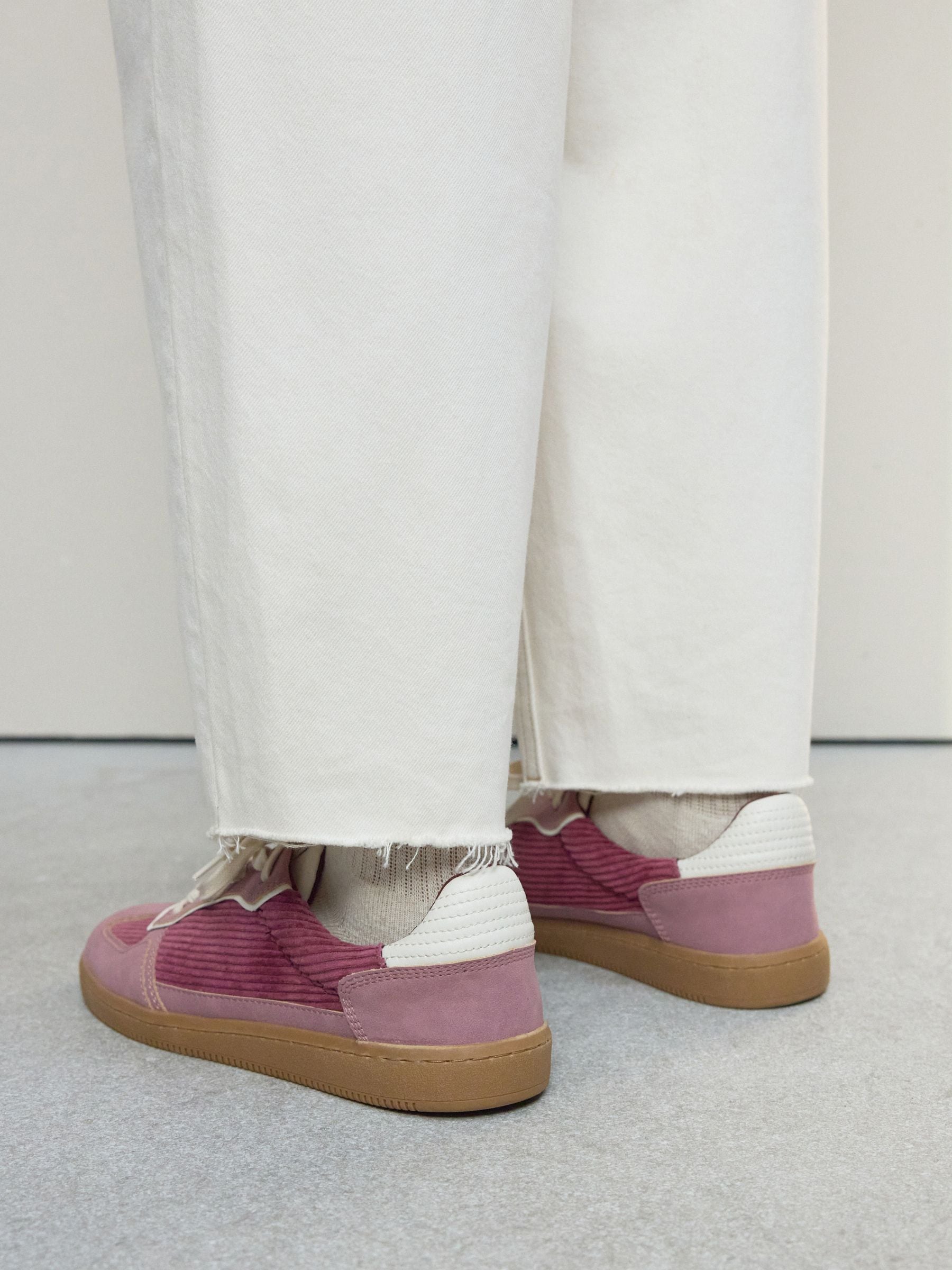 Roze corduroy - Forever Comfort® vetersneakers
