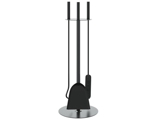 VIDAXL - Accessoires cheminée Set d’outils de cheminée 4 pcs 22x59 cm acier