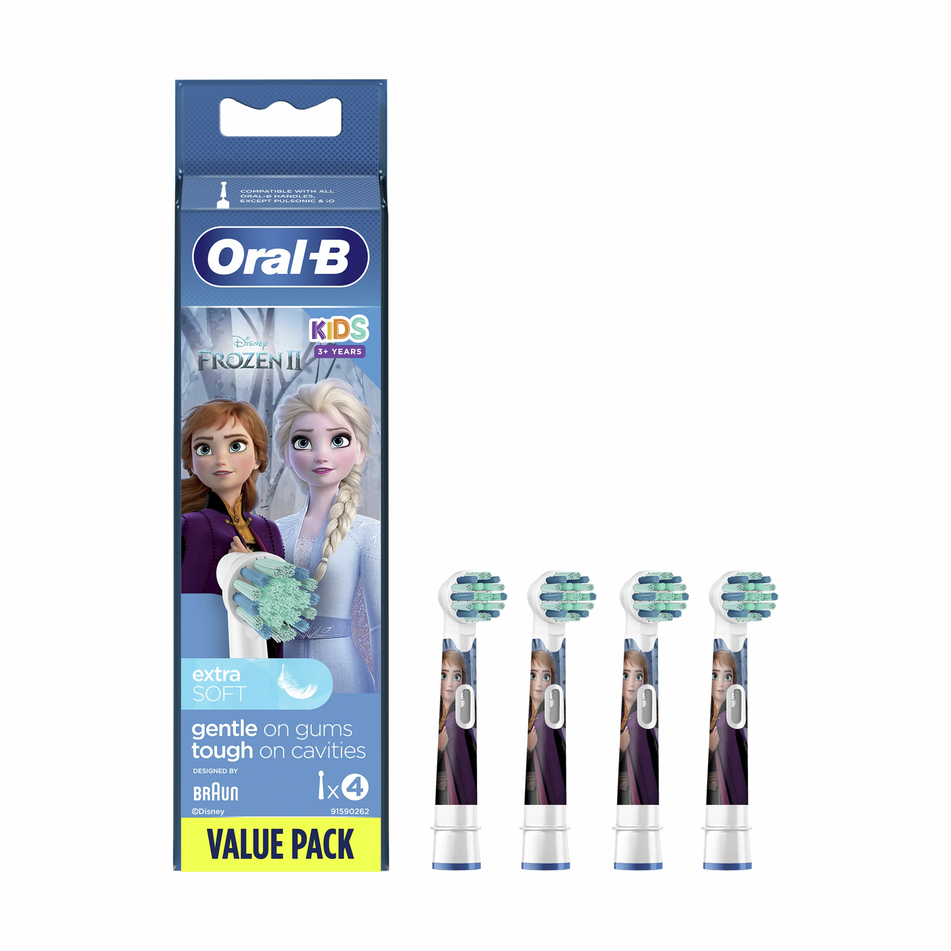 Oral-B Frozen Tandbørstehoved - 4 stk.