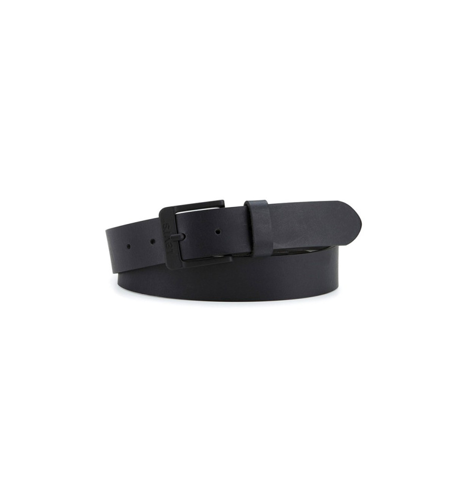 Cinto Levi's Free Metal em couro preto