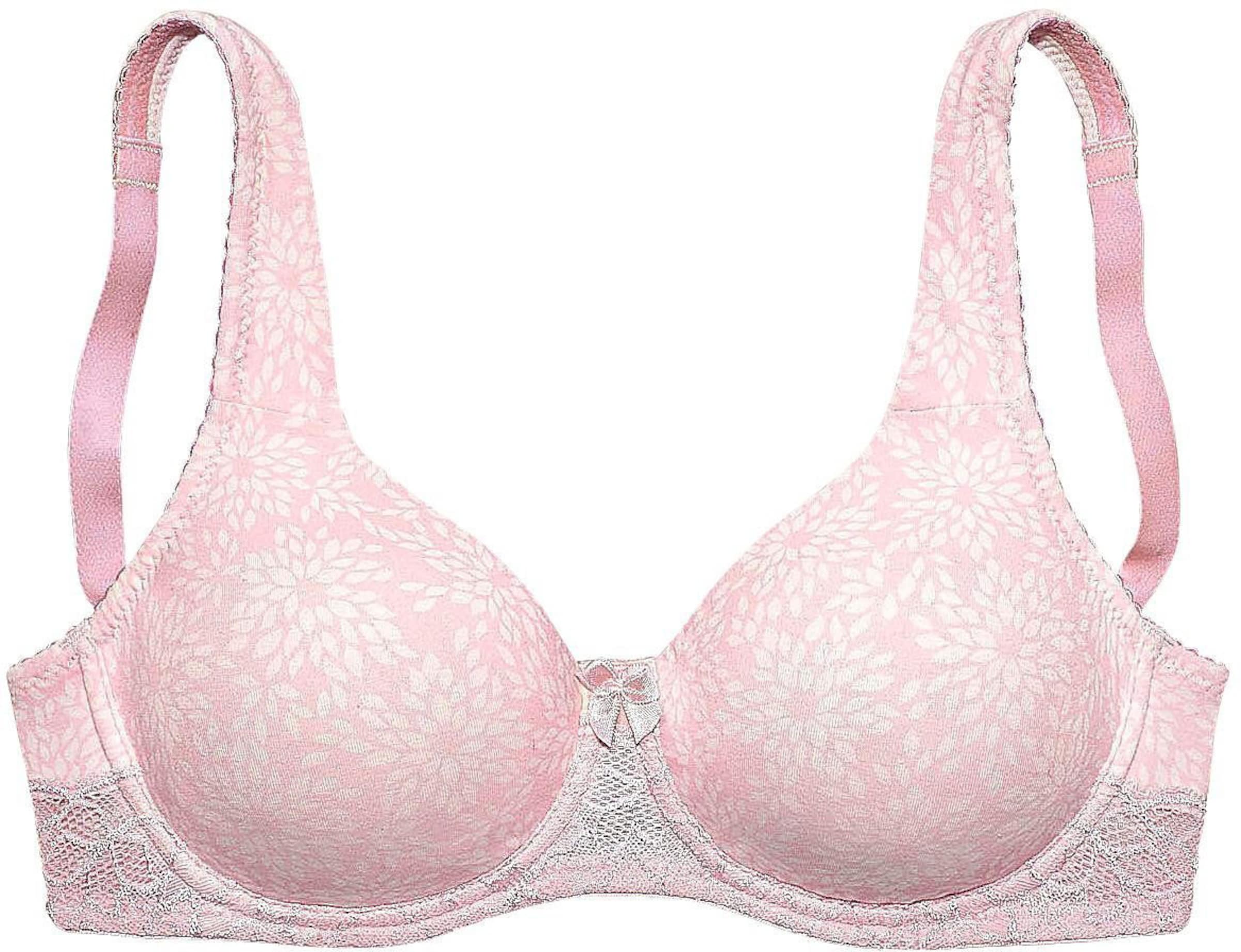 Nuance T-Shirt-BH in rosa-puder