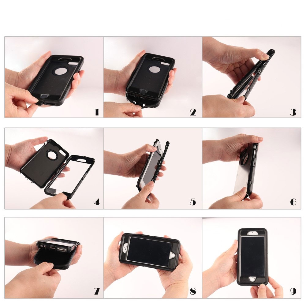 iPhone SE (2022/2020) / 8 / 7 / 6S Outdoor Schutz Hülle   Holster - Blau