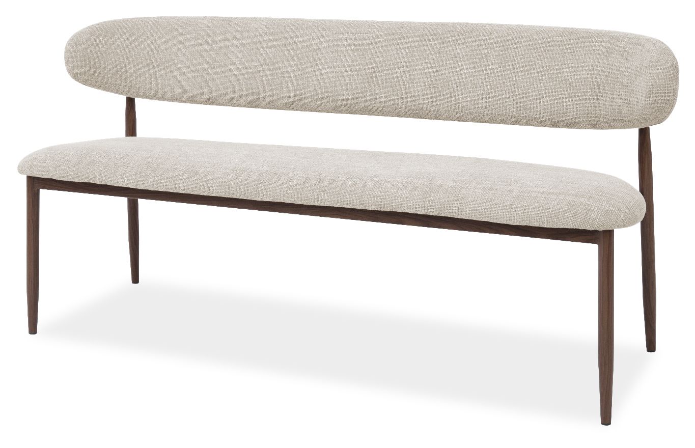 Eetbank Beige Walnut Kumo