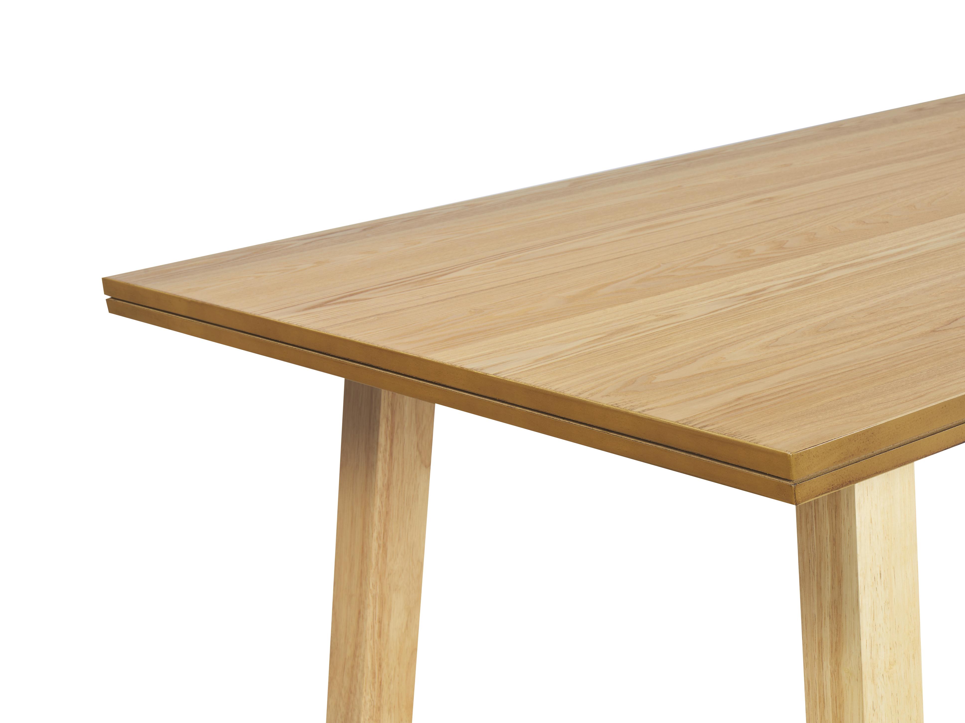 Eettafel BARNES Natuurlijk essenhout 90 cm 160 cm