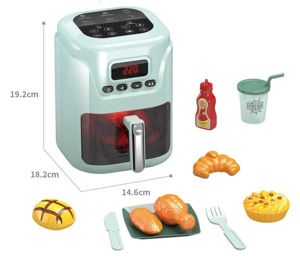 Leketøy Air fryer med lys og lyd