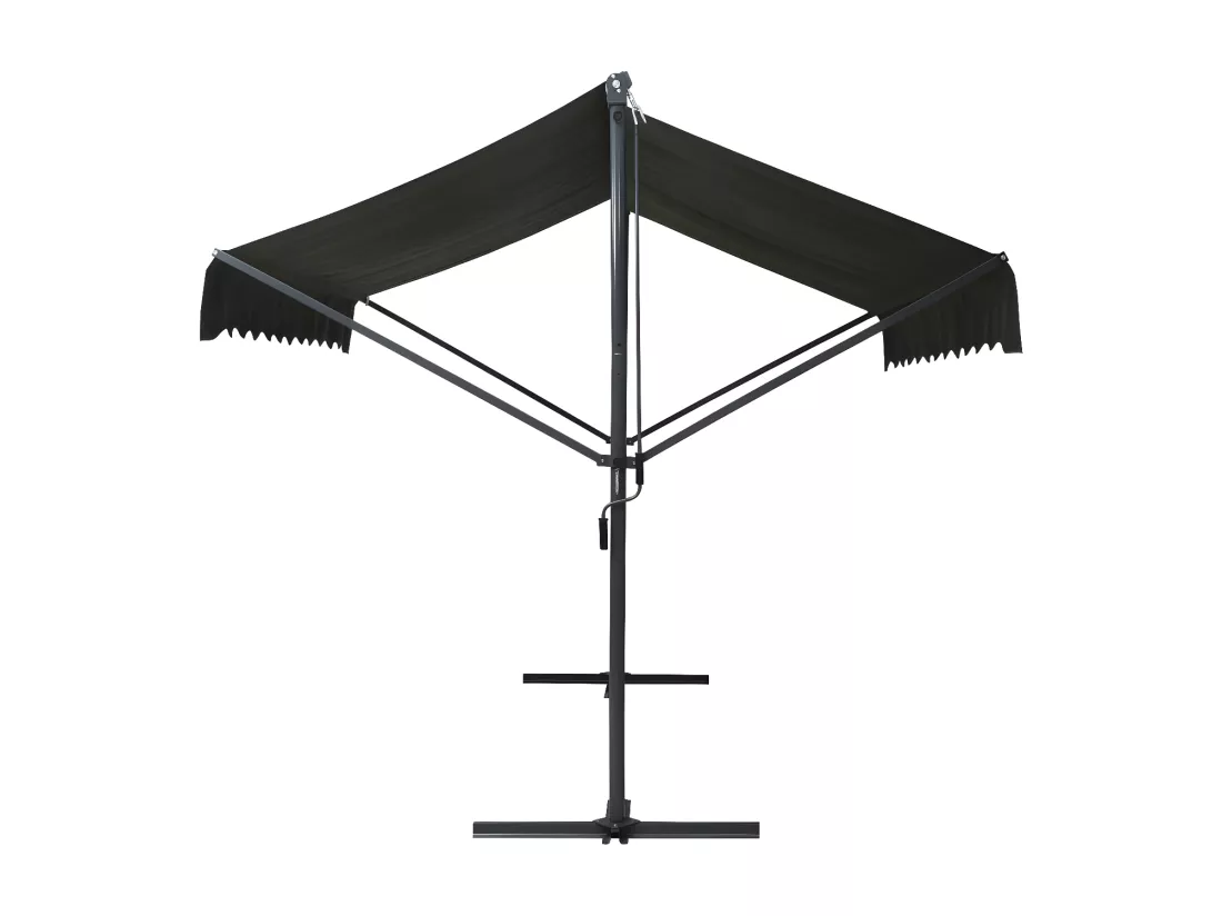 Auvent sur pied 300 x 300 cm Anthracite