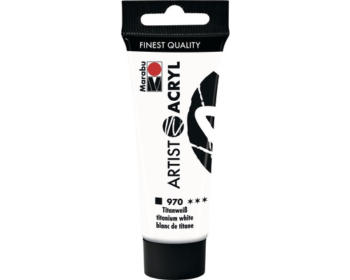 Marabu Artist Acrylverf 970 titaanwit 22 ml