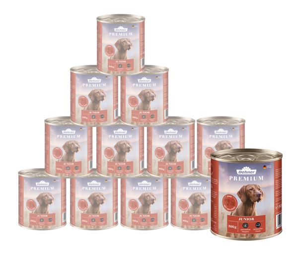 Dehner Premium Nassfutter für Hunde Junior,